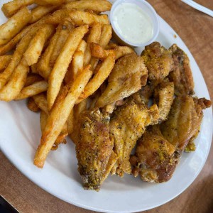 10 Wings + Fries